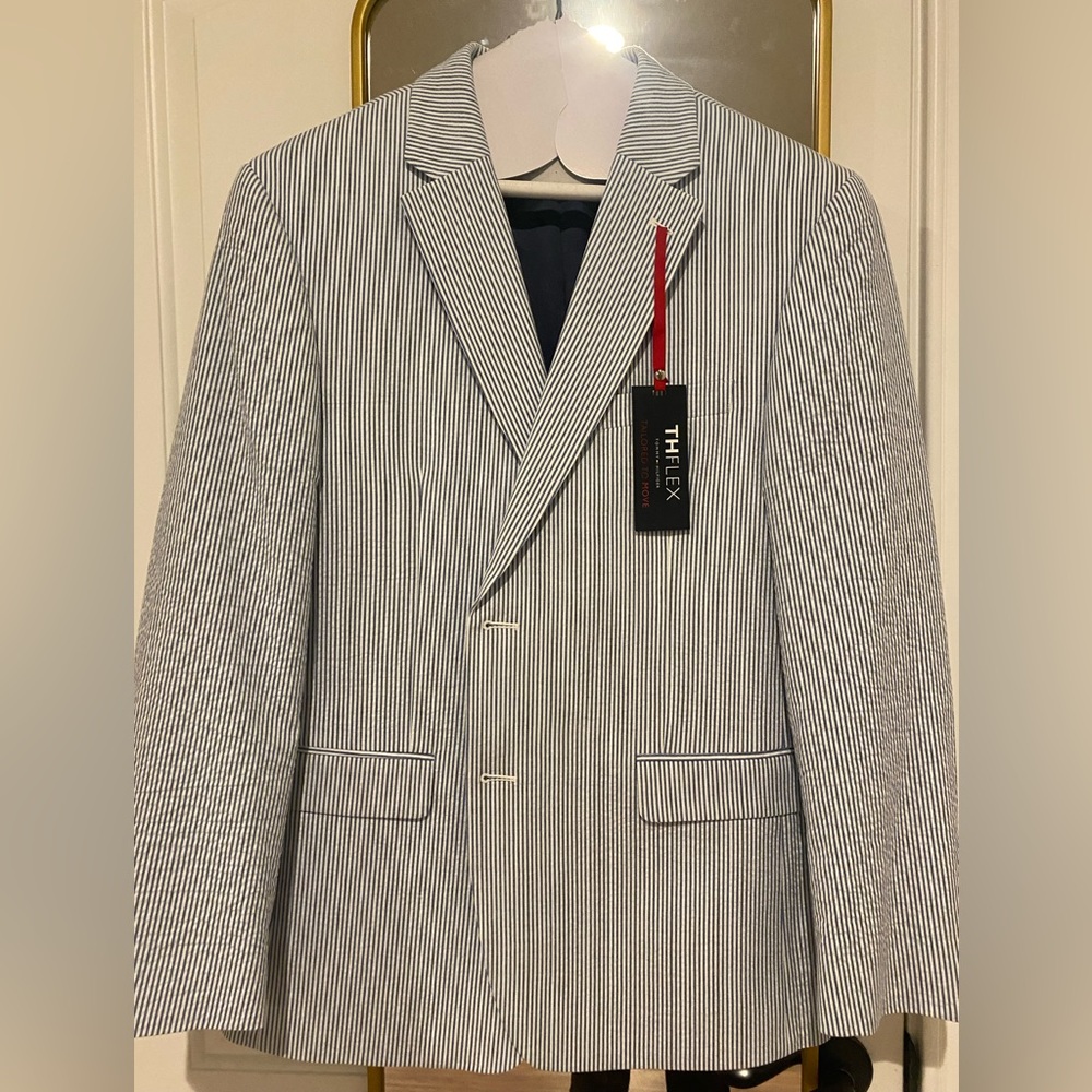 NWT Tommy Hilfiger Flex Sports Coat - Seersucker